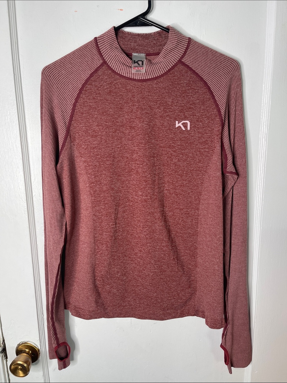 Kari Traa L XL Base Layer Top Long Sleeve Mock Neck Luftig Port New Nwt Outdoor